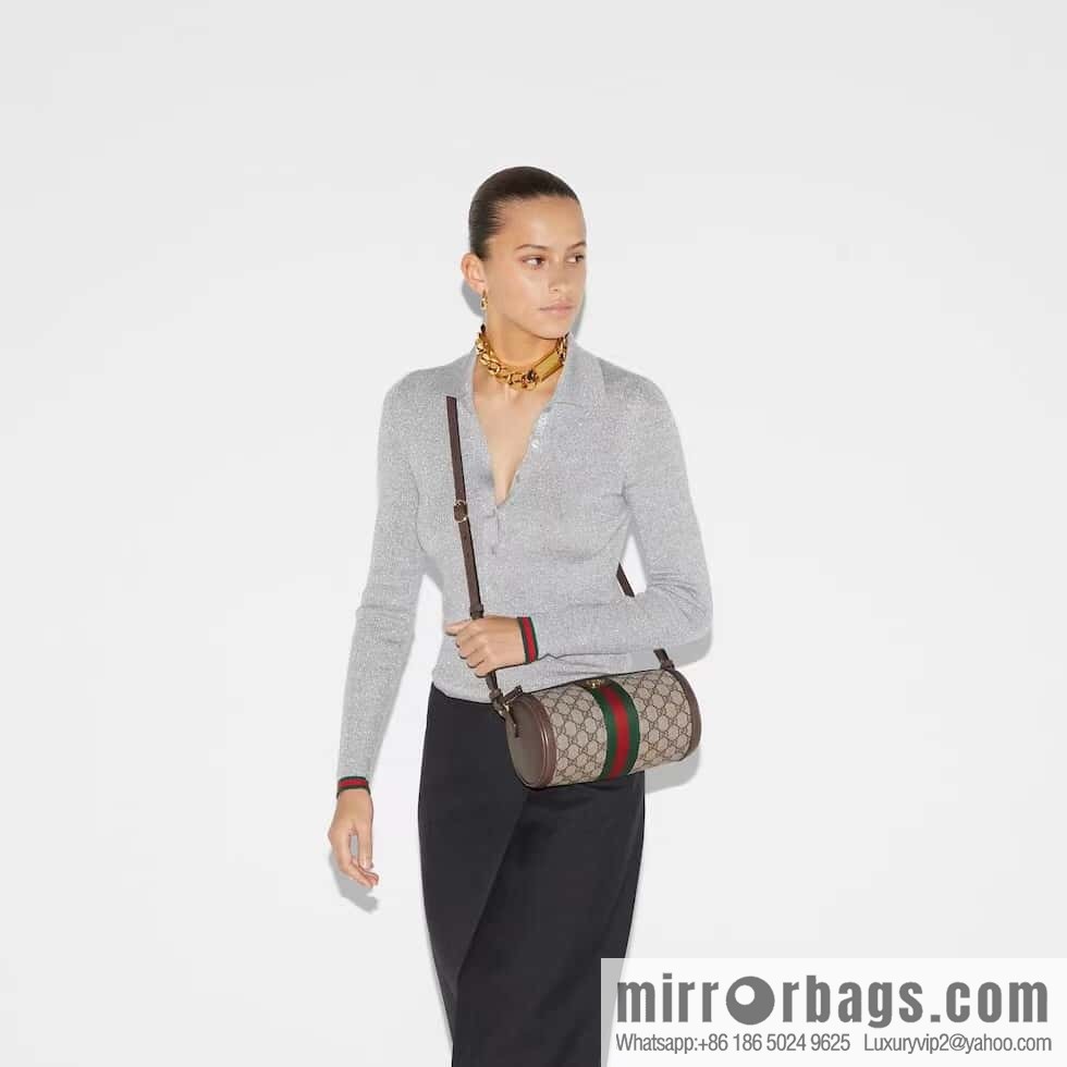 Original Leather Ophidia Series Small Shoulder Backpack Beige and Ebony GG Supreme Canvas 795194