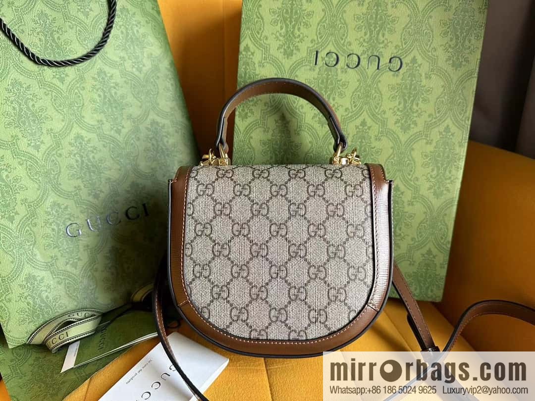 [Original leather] Beige and ebony GG Supreme canvas 781387