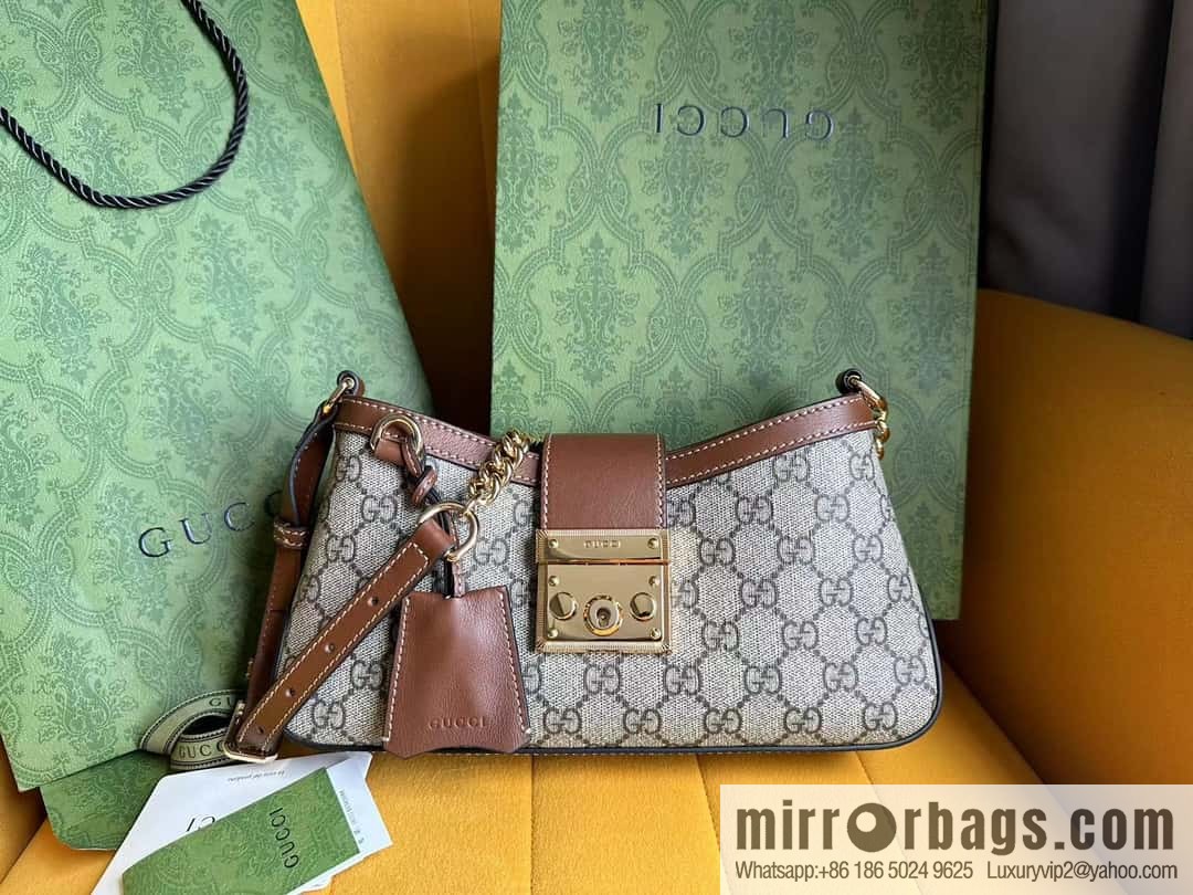 [Original Leather] Beige and Ebony GG Supreme Canvas 811705