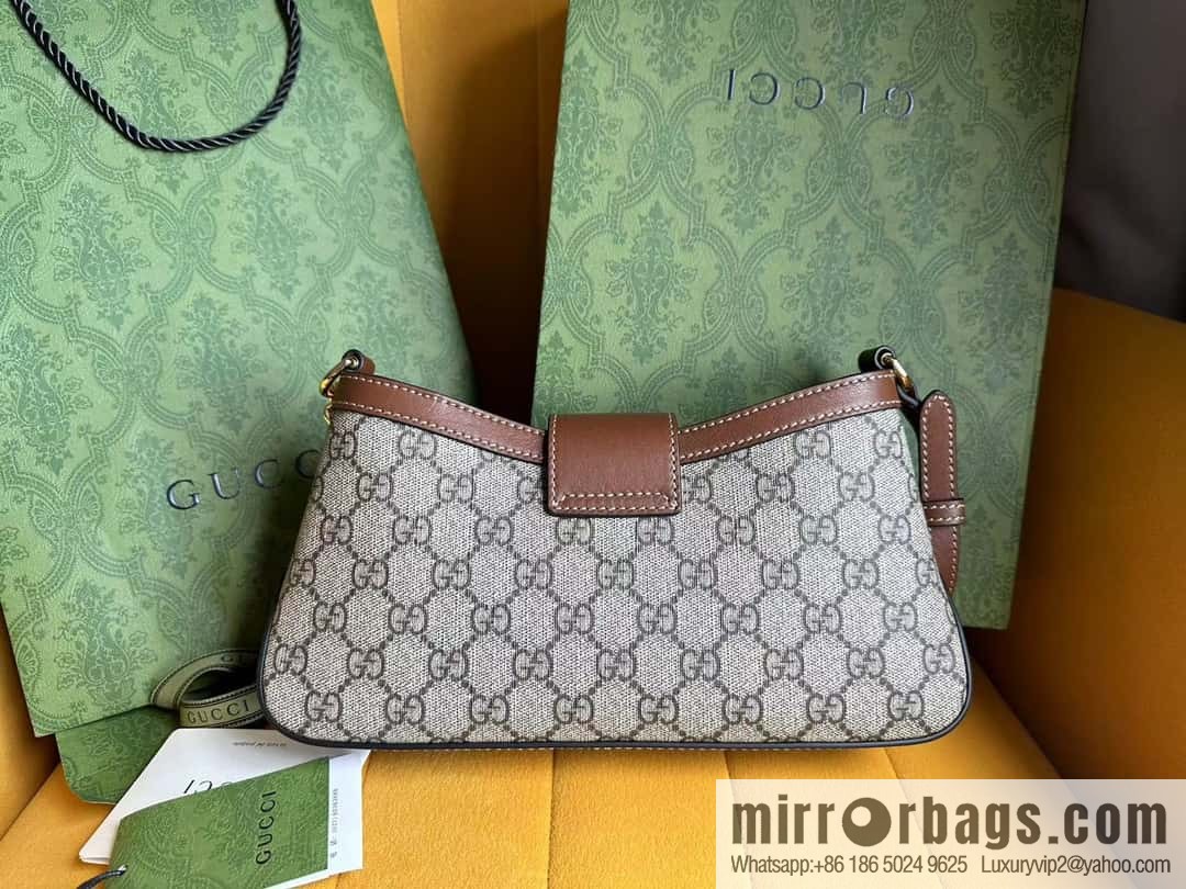 [Original Leather] Beige and Ebony GG Supreme Canvas 811705