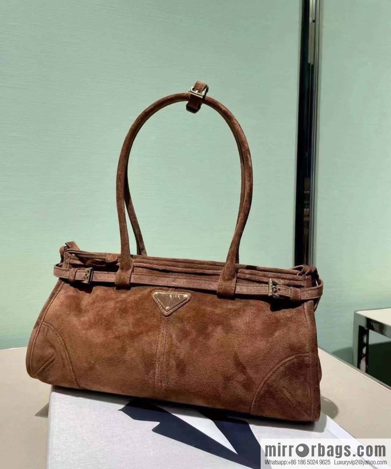 PRADA 🎉 LusSo lf 🎉 1BA426 🎉🎉 dark brown