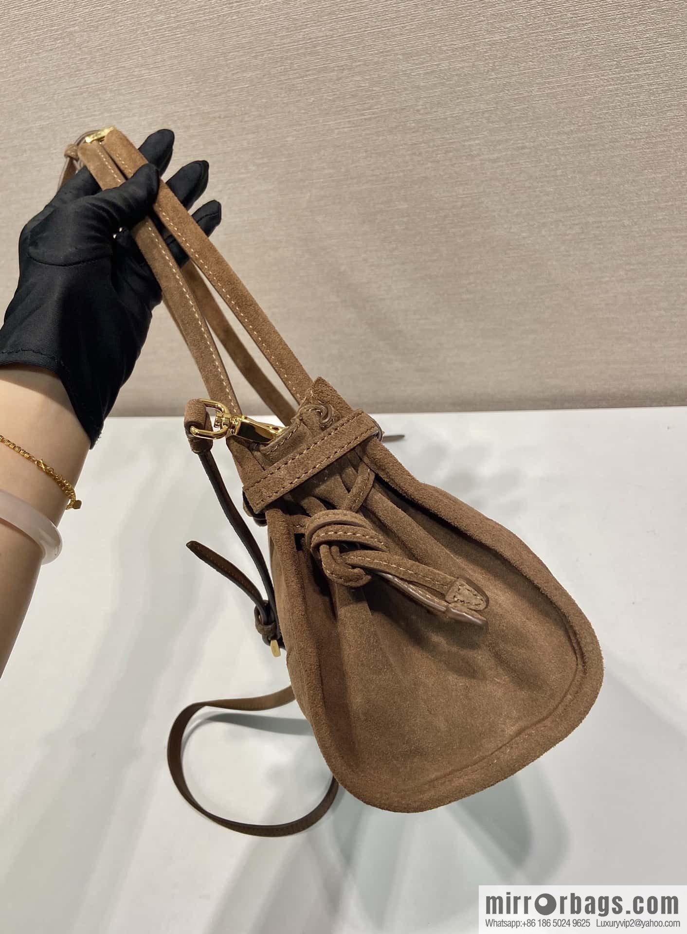 PRADA 🎉 LusSo lf 🎉 1BA426 🎉🎉 dark brown