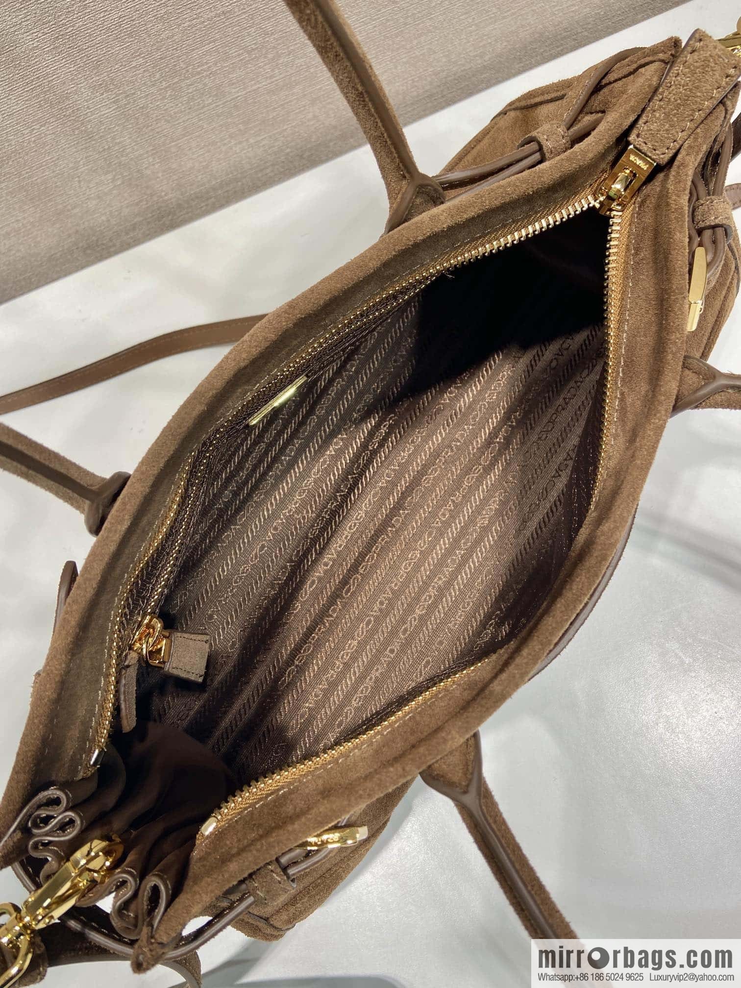 PRADA 🎉 LusSo lf 🎉 1BA426 🎉🎉 dark brown