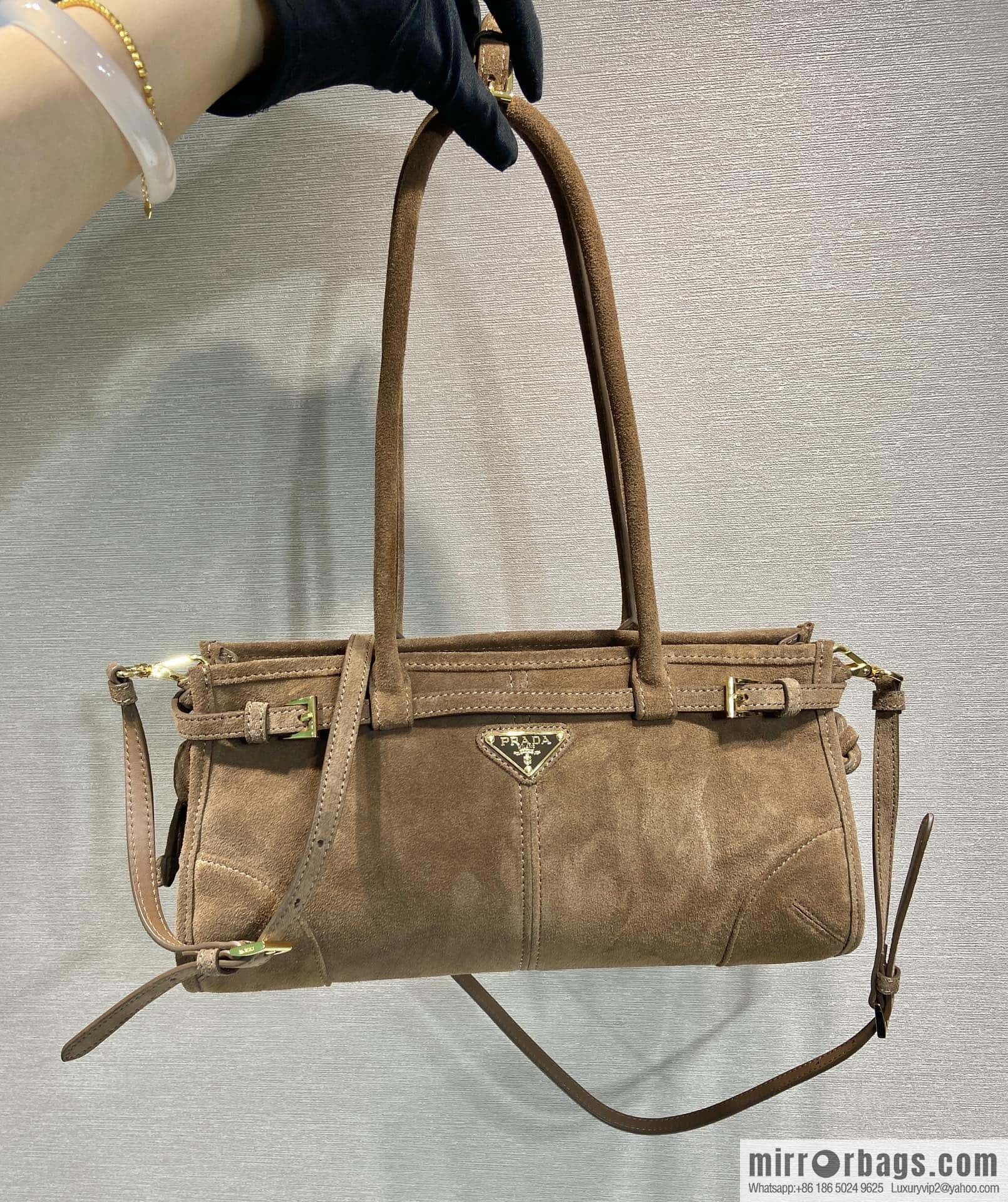PRADA 🎉 LusSo lf 🎉 1BA426 🎉🎉 dark brown