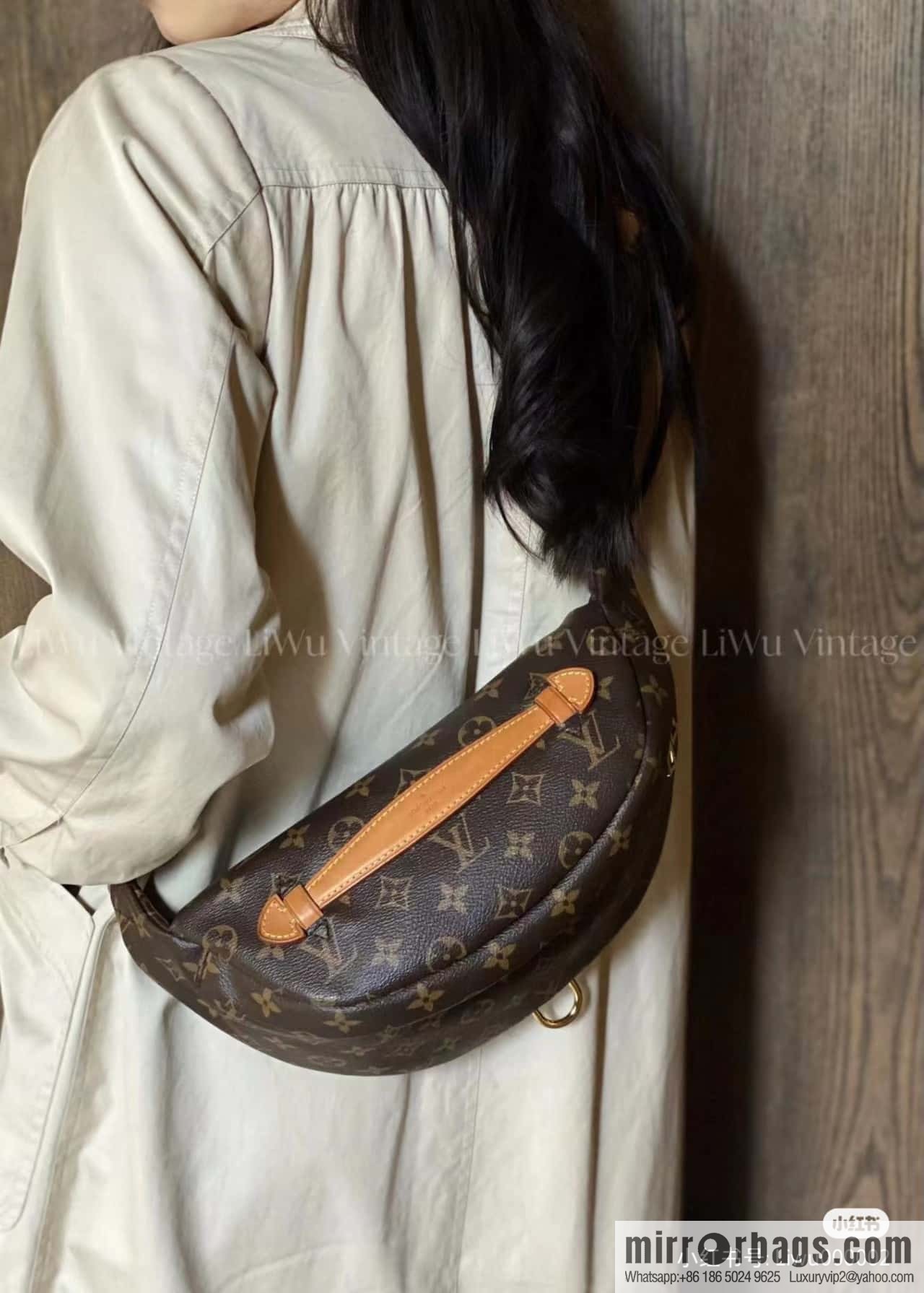LV ππππππ chip diamond beating code fanny pack series #M