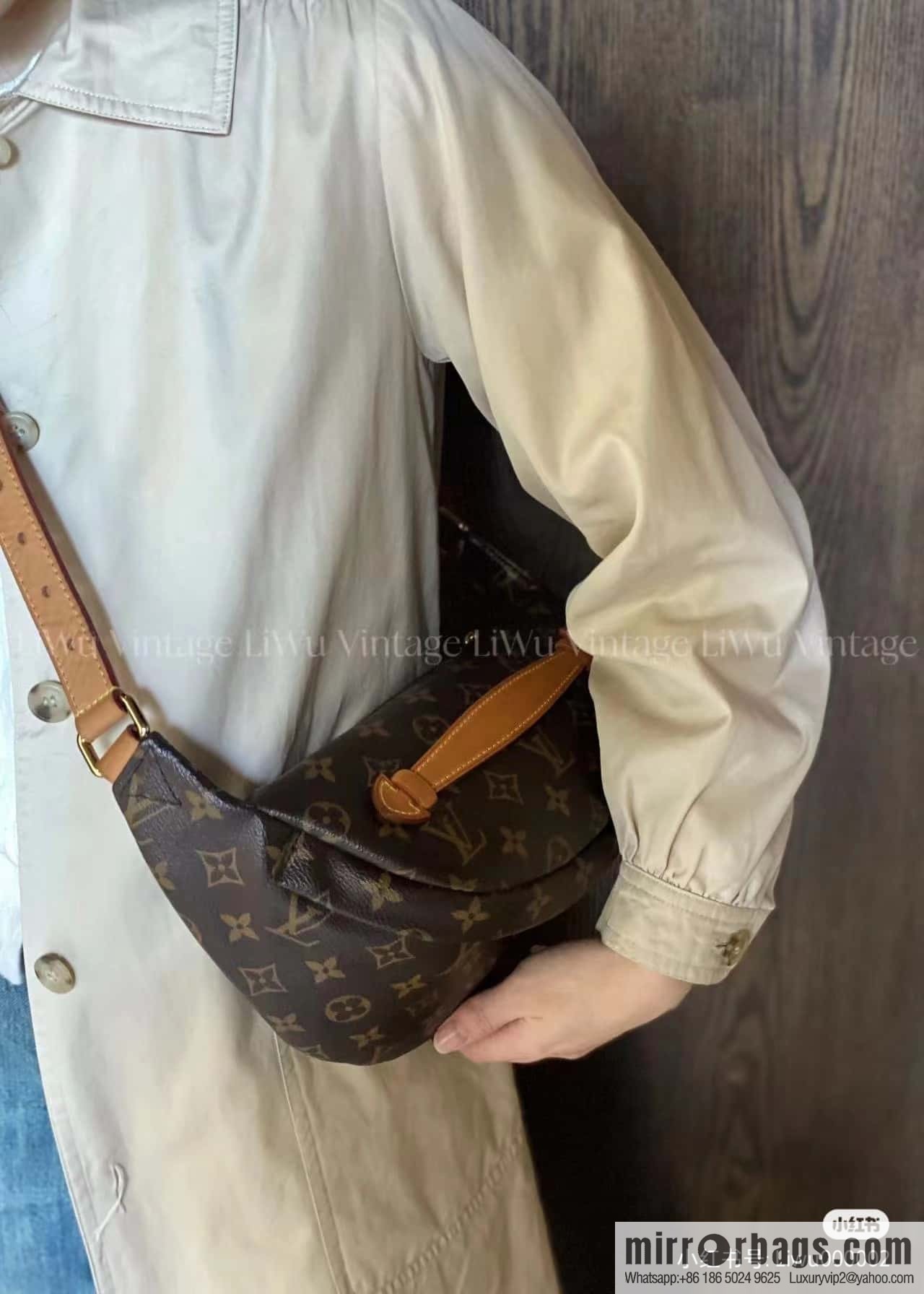 LV ππππππ chip diamond beating code fanny pack series #M