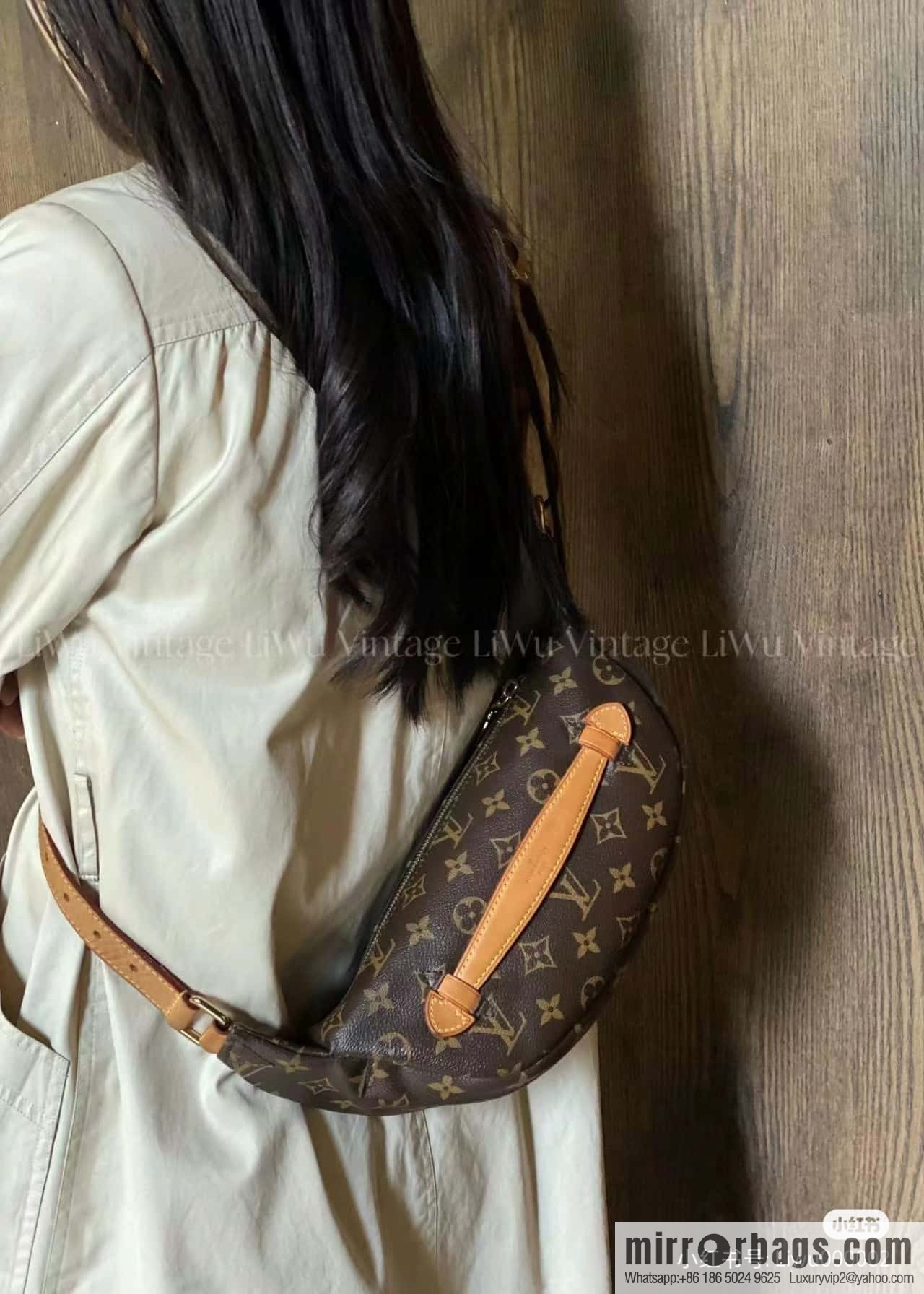 LV ππππππ chip diamond beating code fanny pack series #M