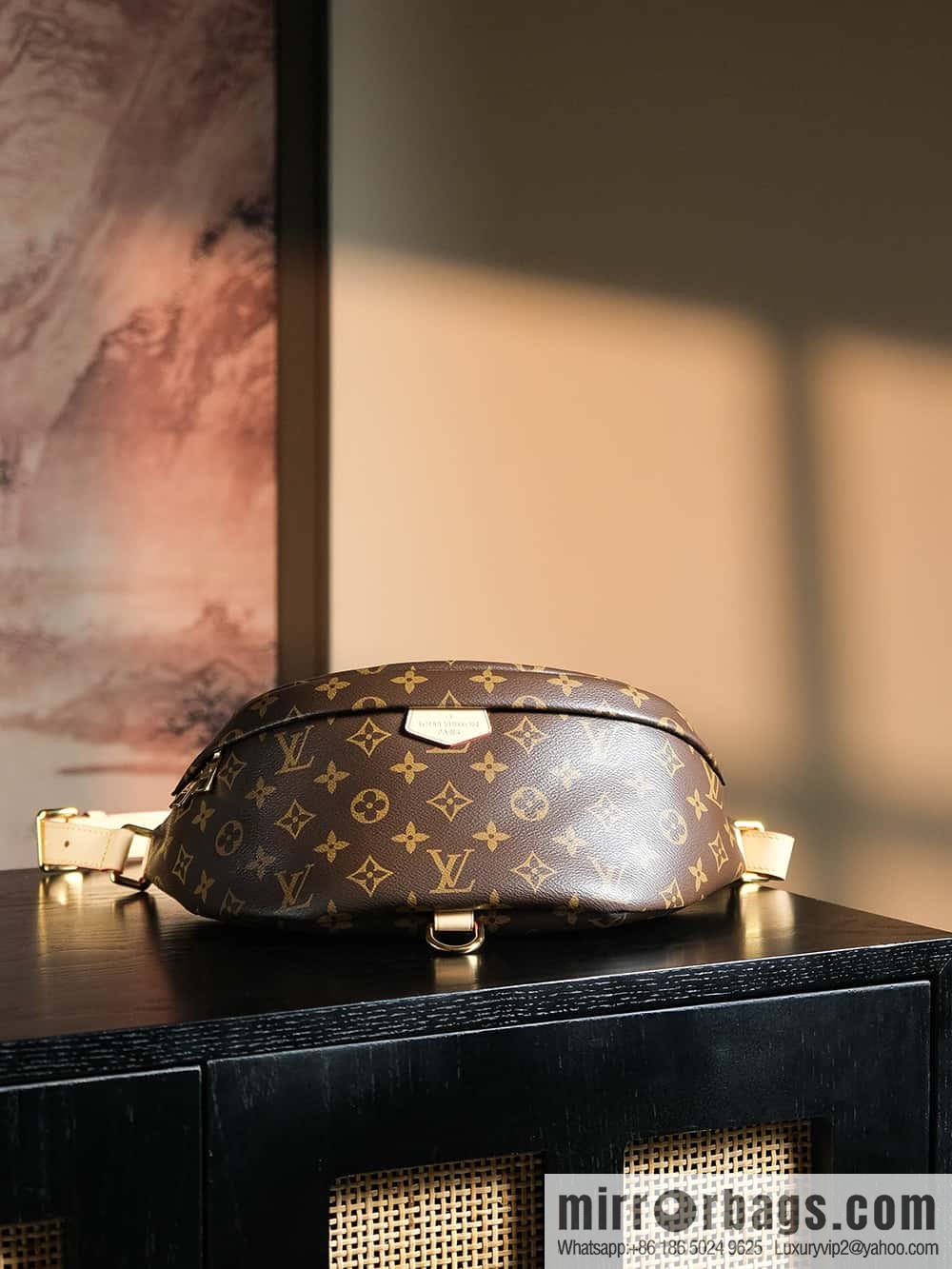 LV ππππππ chip diamond beating code fanny pack series #M