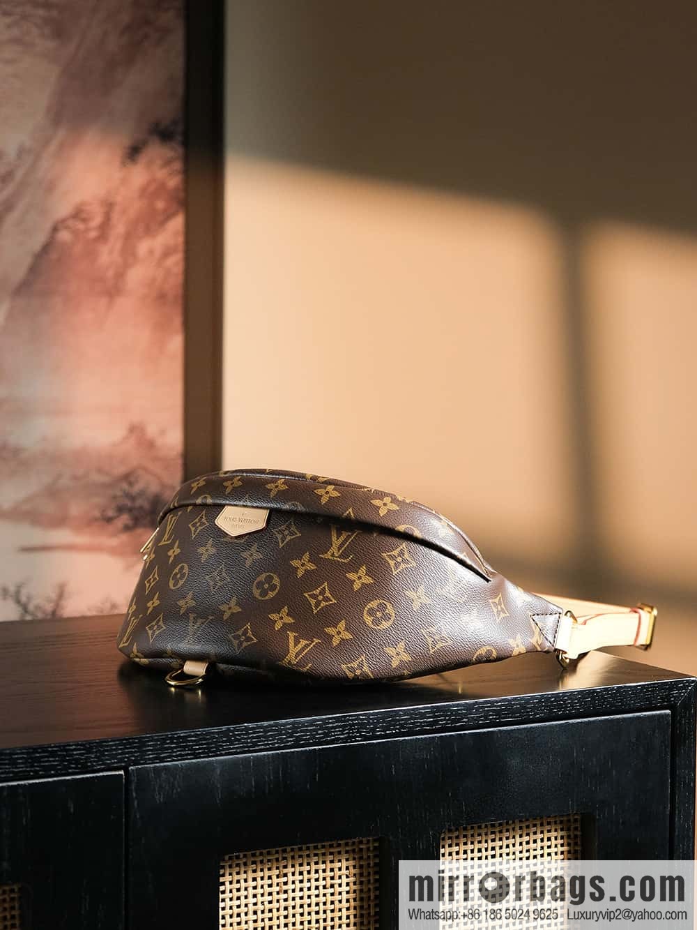 LV ππππππ chip diamond beating code fanny pack series #M