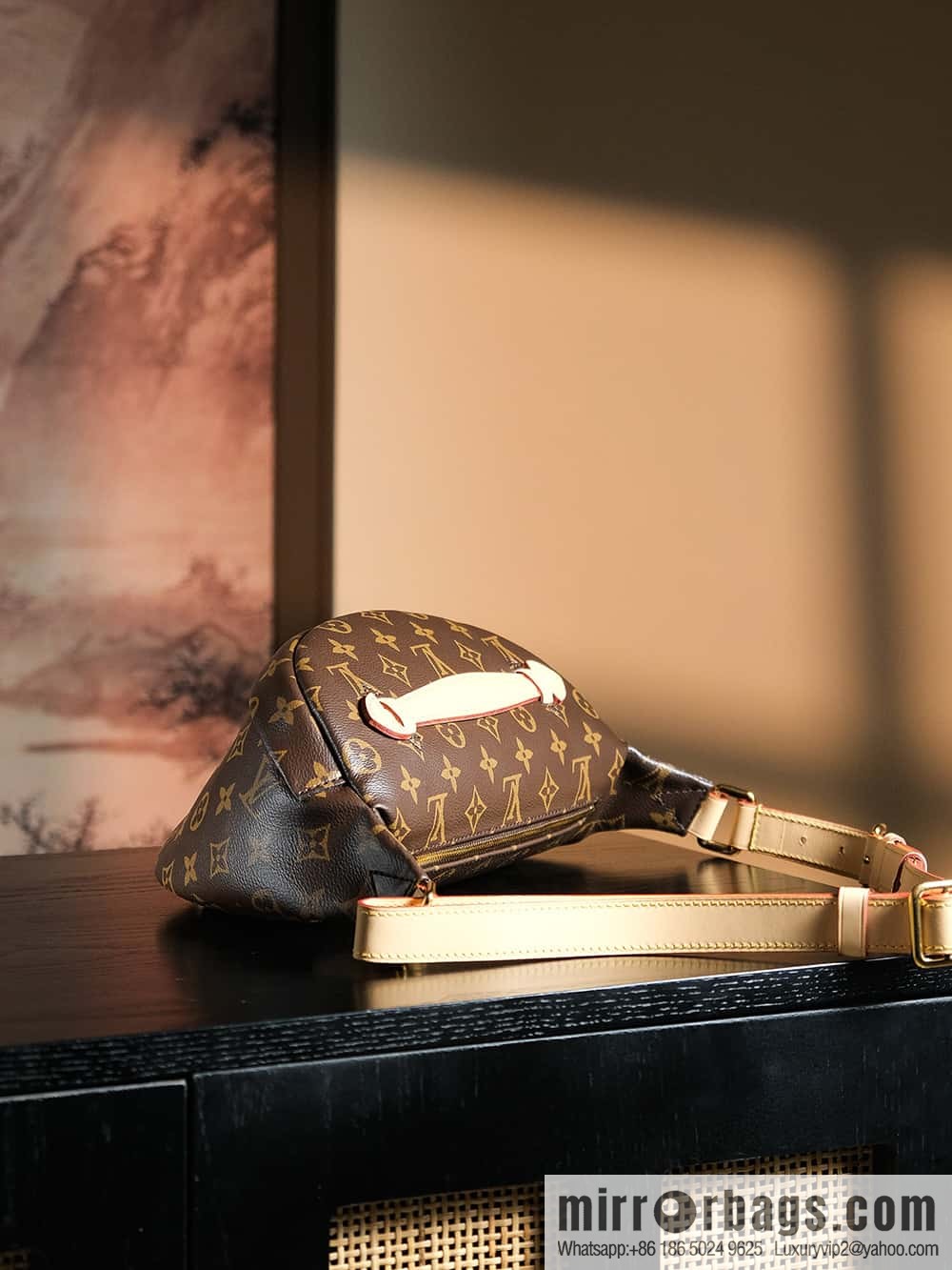 LV ππππππ chip diamond beating code fanny pack series #M