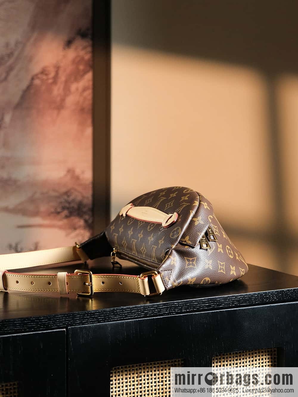 LV ππππππ chip diamond beating code fanny pack series #M