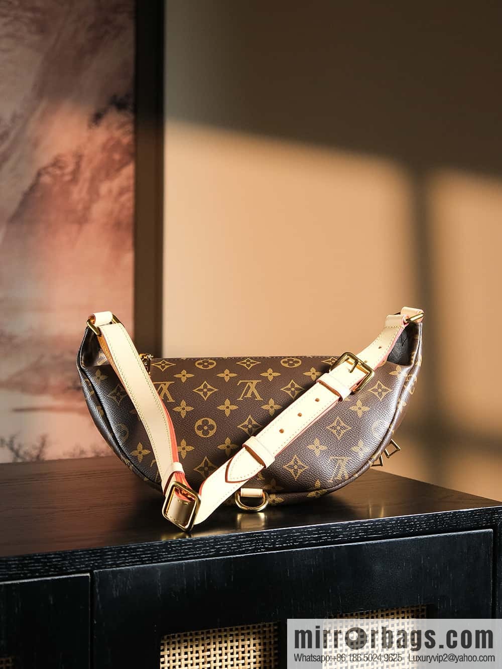 LV ππππππ chip diamond beating code fanny pack series #M