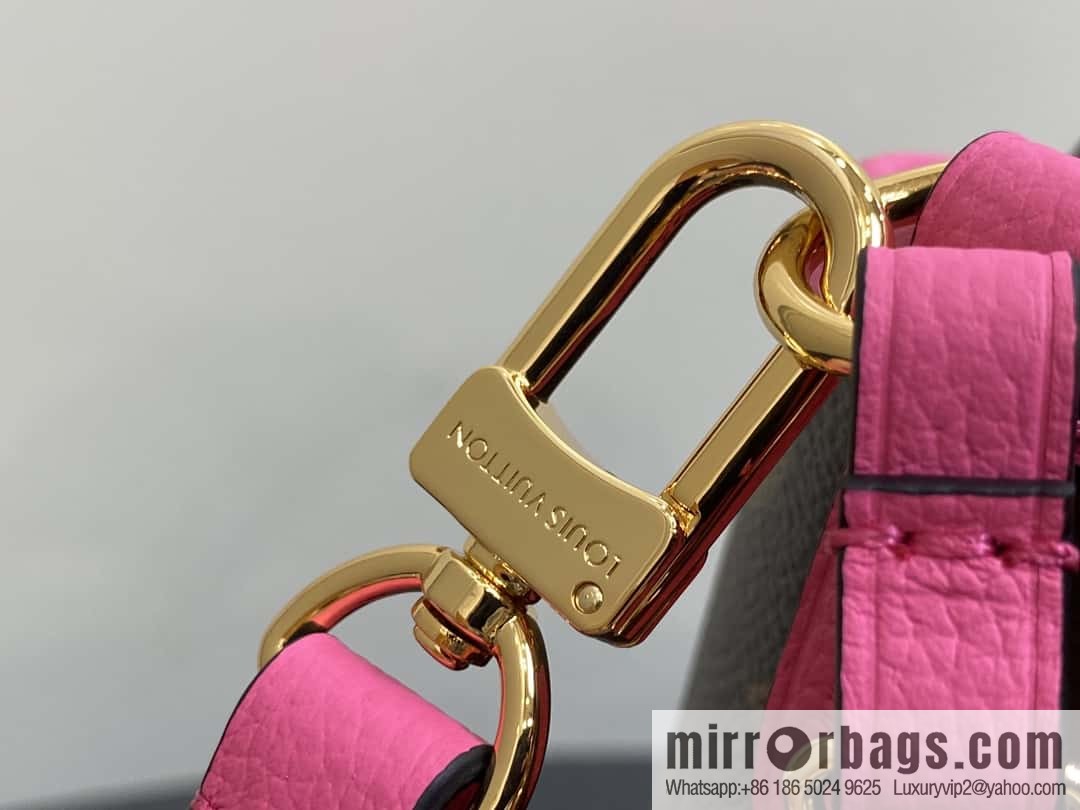 [Boutique‑grade] M12106 presbyopia rose red, double-sided shopping bag series Neverfull Bandoulière Inside Out BB handbag