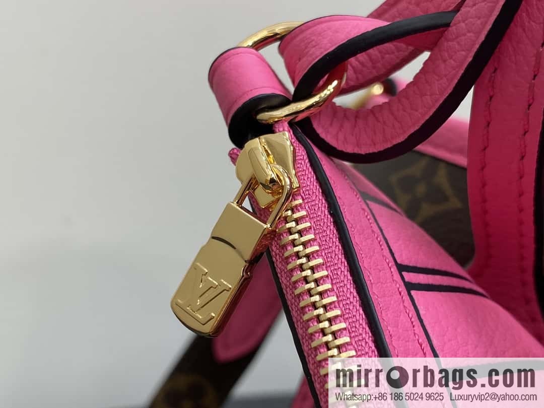 [Boutique‑grade] M12106 presbyopia rose red, double-sided shopping bag series Neverfull Bandoulière Inside Out BB handbag