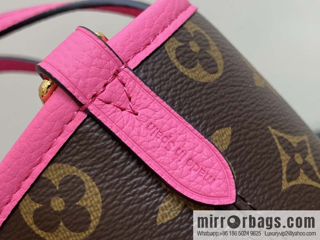 [Boutique‑grade] M12106 presbyopia rose red, double-sided shopping bag series Neverfull Bandoulière Inside Out BB handbag