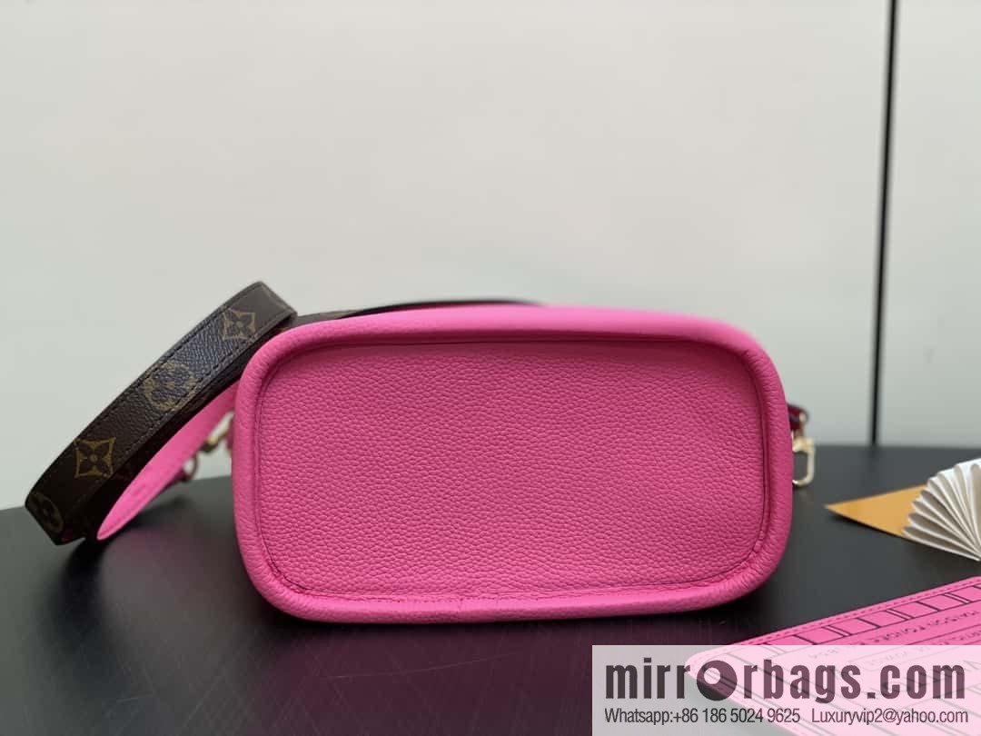 [Boutique‑grade] M12106 presbyopia rose red, double-sided shopping bag series Neverfull Bandoulière Inside Out BB handbag