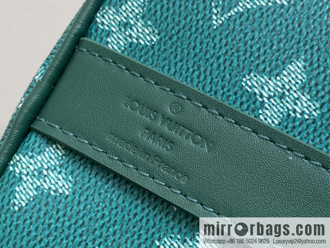 [Boutique‑grade] M12687 green, men's bag, pillow bag, speedy series KEEPALL BANDOULIZRE 25 handbag