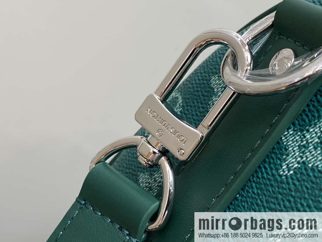 [Boutique‑grade] M12687 green, men's bag, pillow bag, speedy series KEEPALL BANDOULIZRE 25 handbag
