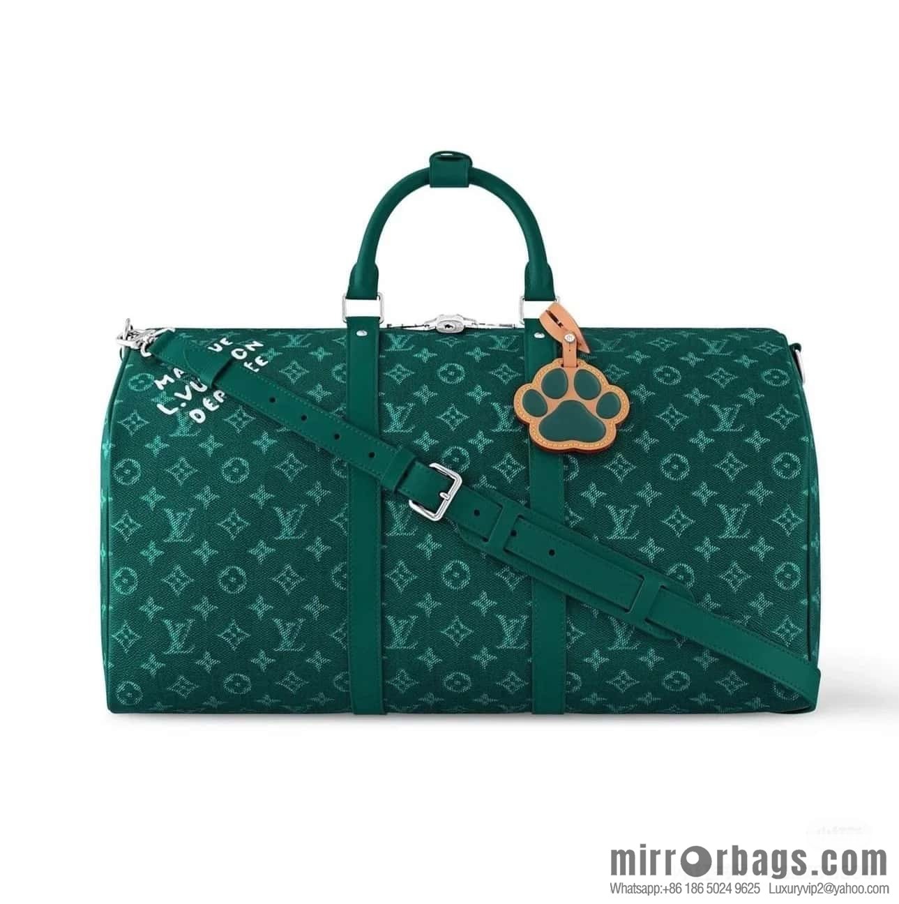 [Boutique‑grade] M11541 green, travel bag series, the new KEEPALL BANDOULIZRE 50 travel bag of the season