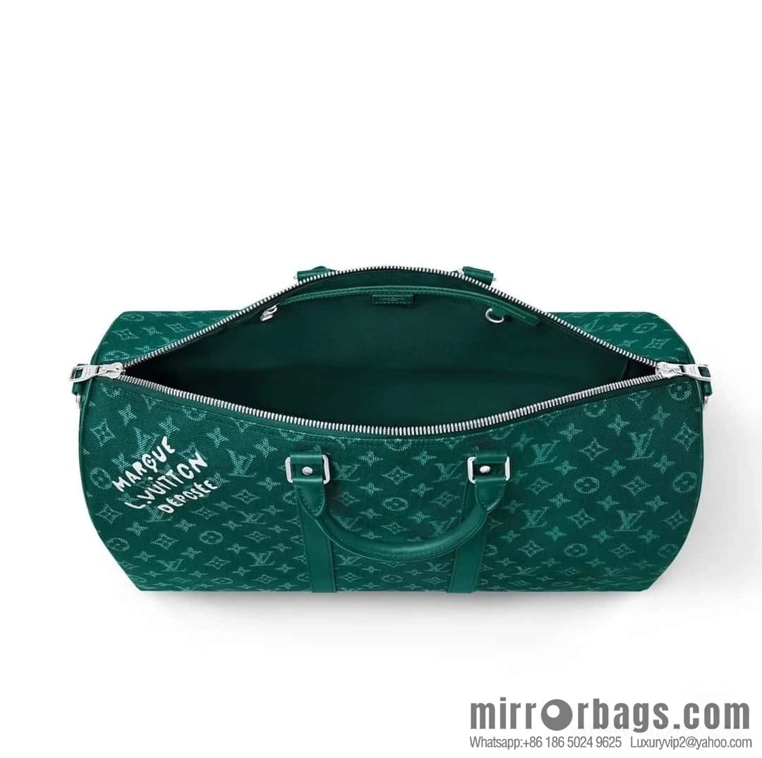 [Boutique‑grade] M11541 green, travel bag series, the new KEEPALL BANDOULIZRE 50 travel bag of the season