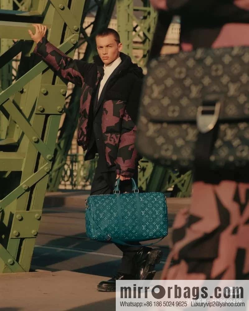 [Boutique‑grade] M11541 green, travel bag series, the new KEEPALL BANDOULIZRE 50 travel bag of the season