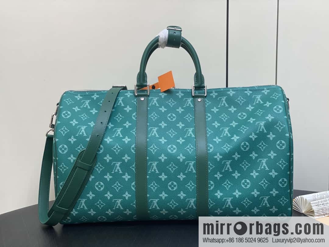 [Boutique‑grade] M11541 green, travel bag series, the new KEEPALL BANDOULIZRE 50 travel bag of the season