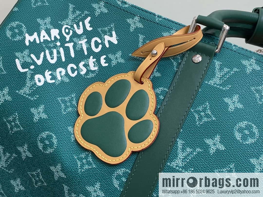 [Boutique‑grade] M11541 green, travel bag series, the new KEEPALL BANDOULIZRE 50 travel bag of the season