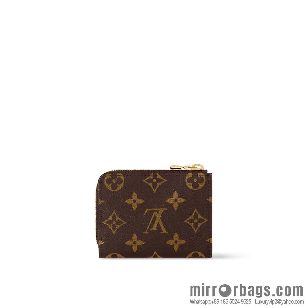 [Boutique‑grade] M83676 presbyopia rose red, zipper wallet series NEW Noah Compact wallet