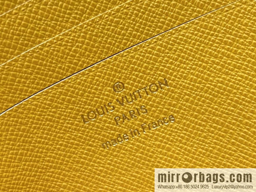 [Boutique‑grade] M83644 presbyopia yellow, zipper wallet series NEW Noah Compact wallet