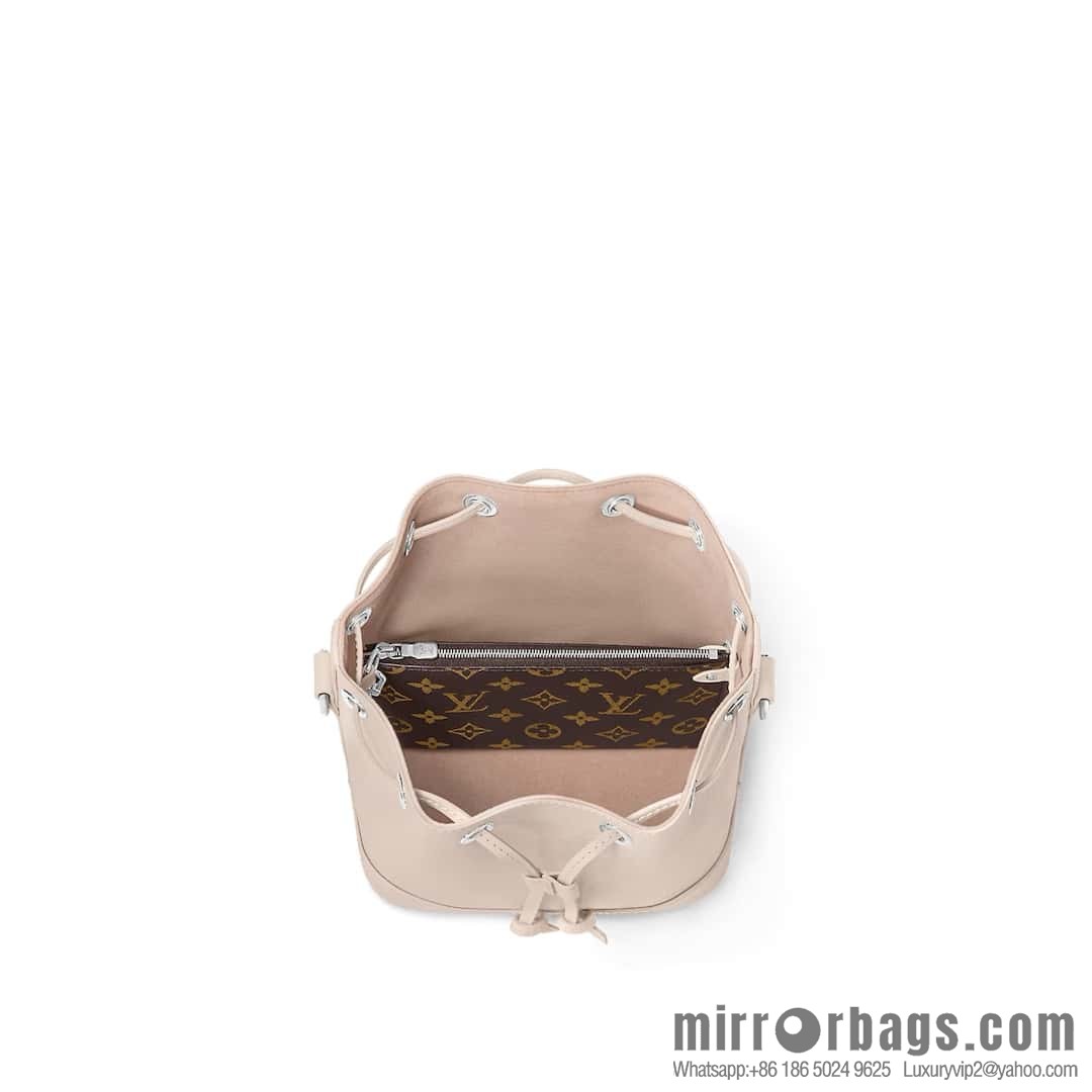 [Boutique‑grade] M12848 quartz white/small, water ripple bucket bag series Noé BB bucket bag