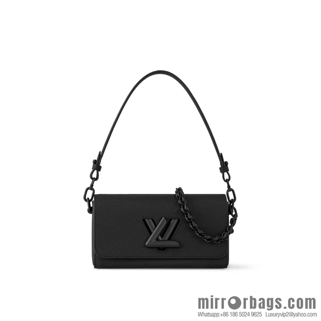 [Boutique‑grade] M25336 black, Darth Vader water ripple chain bag Twist West handbag M24549 24603