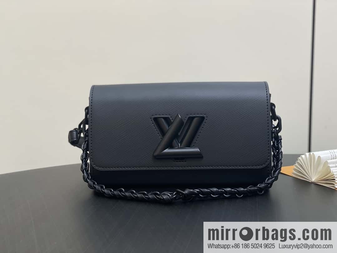 [Boutique‑grade] M25336 black, Darth Vader water ripple chain bag Twist West handbag M24549 24603