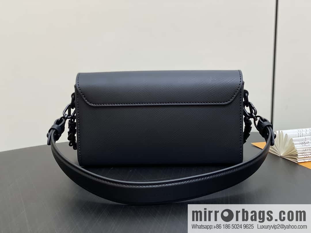 [Boutique‑grade] M25336 black, Darth Vader water ripple chain bag Twist West handbag M24549 24603
