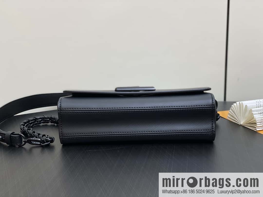 [Boutique‑grade] M25336 black, Darth Vader water ripple chain bag Twist West handbag M24549 24603