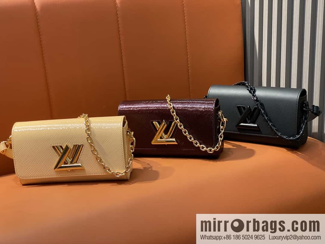 [Boutique‑grade] M25336 black, Darth Vader water ripple chain bag Twist West handbag M24549 24603