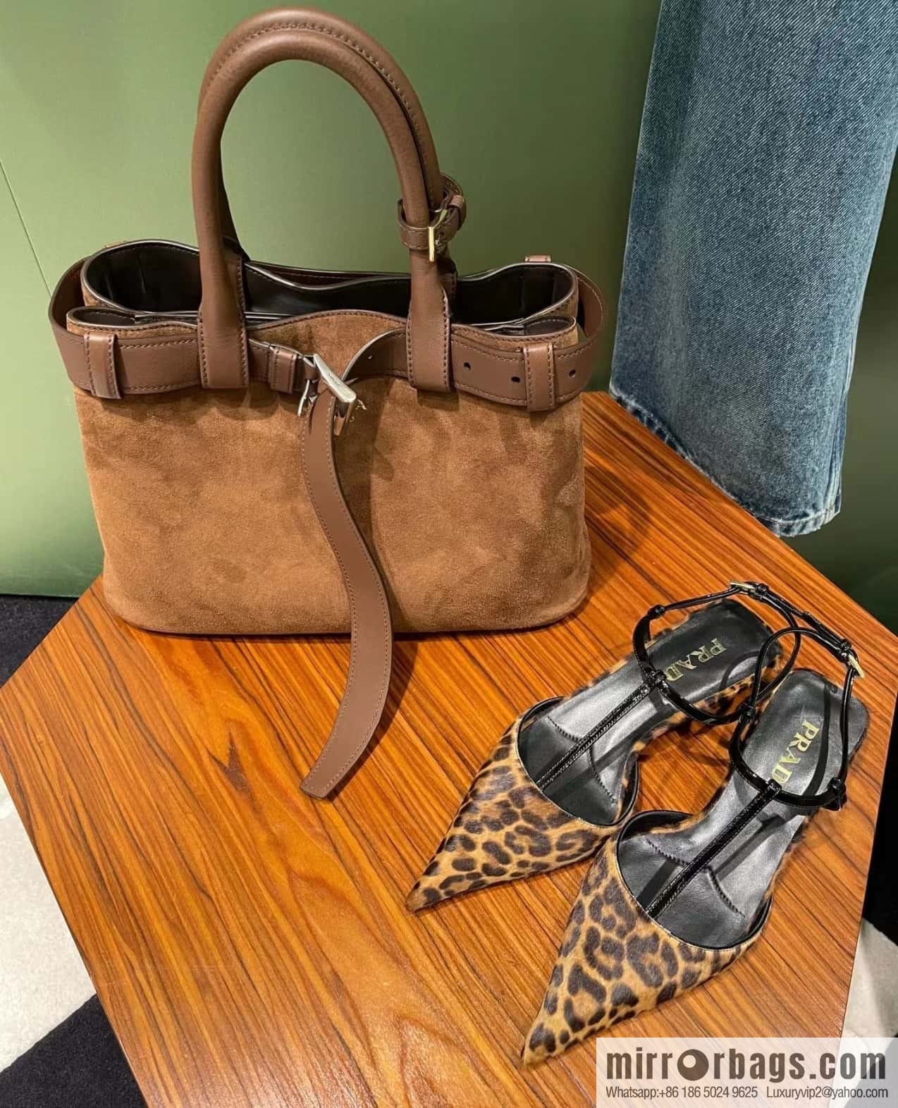 PRADA 🎉 new women's bag 🎉 1BA434 fleece leather🎉🎉