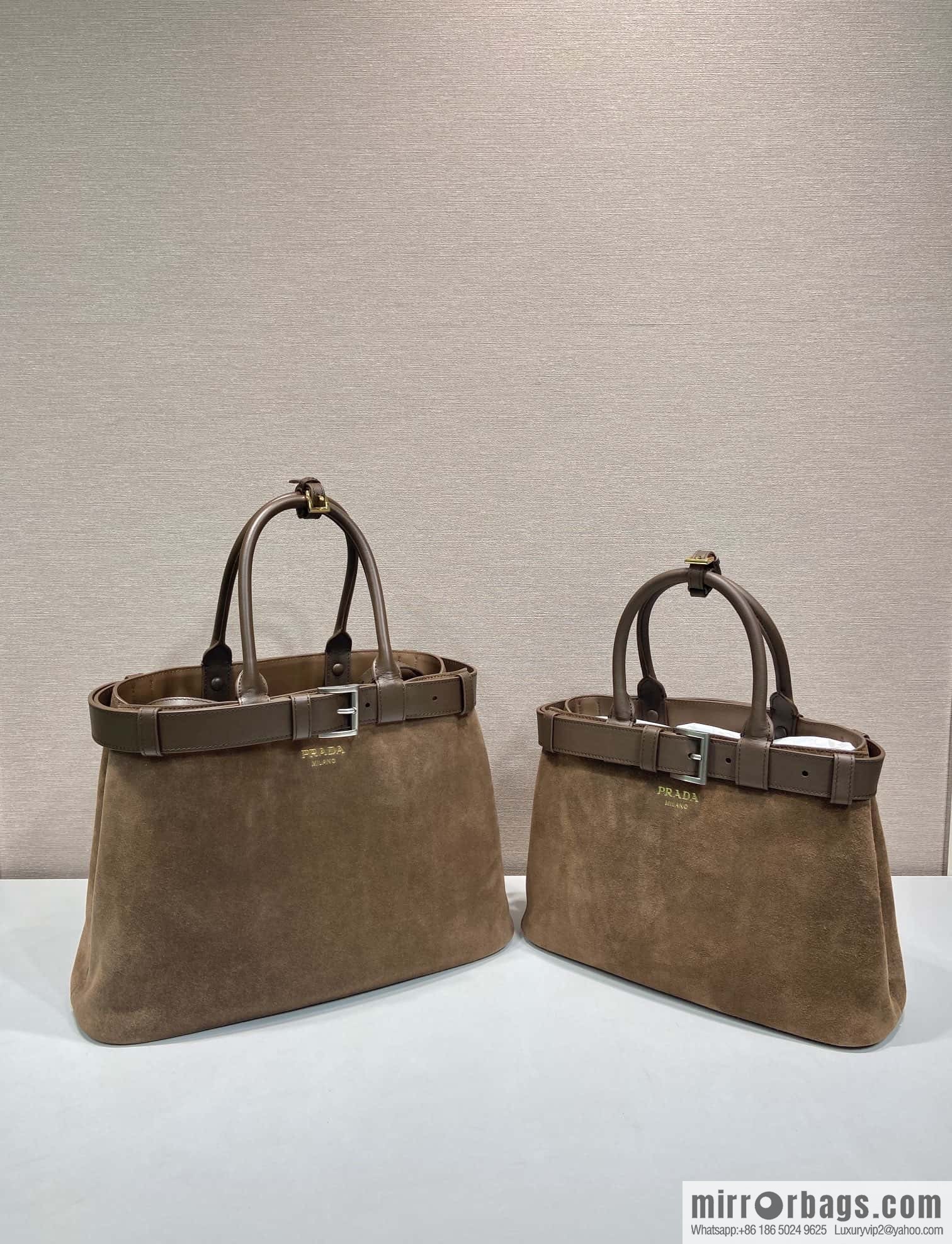 PRADA 🎉 new women's bag 🎉 1BA434 fleece leather🎉🎉