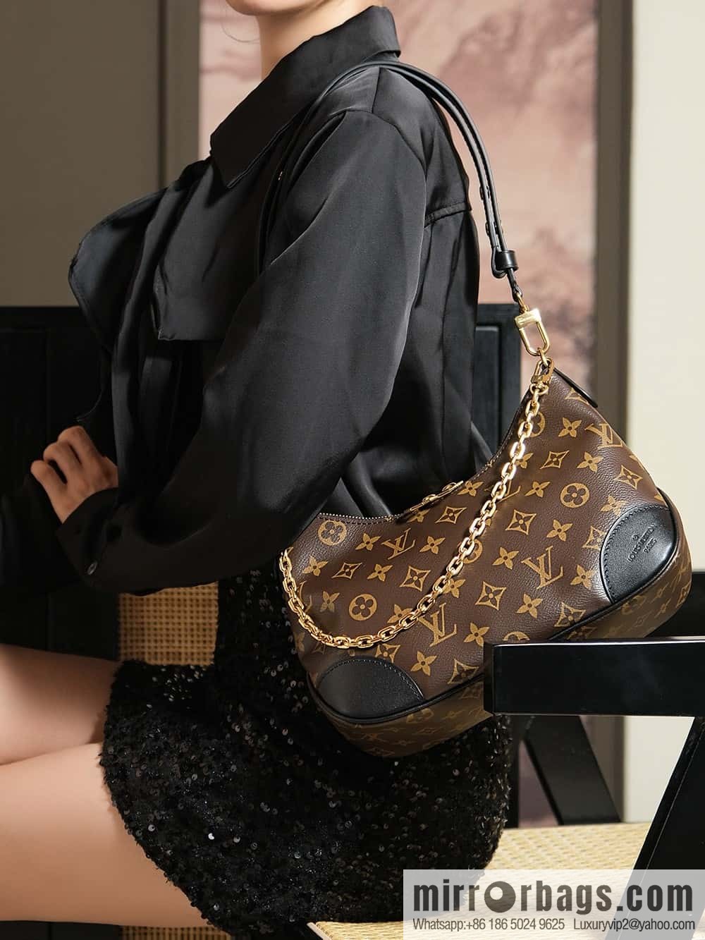 LV ππππππππ chip diamond beating horn series #M
