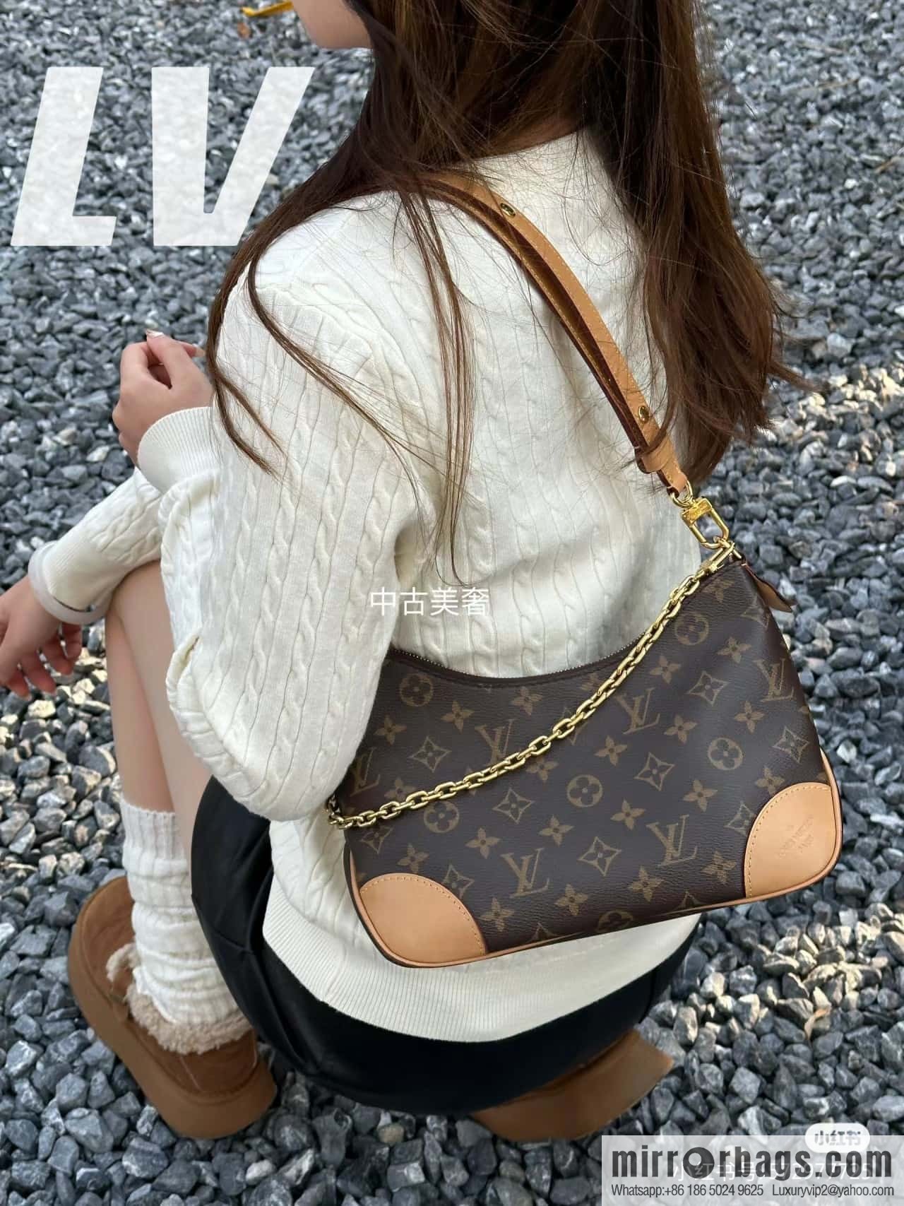 LV ππππππππ chip diamond beating horn series #M
