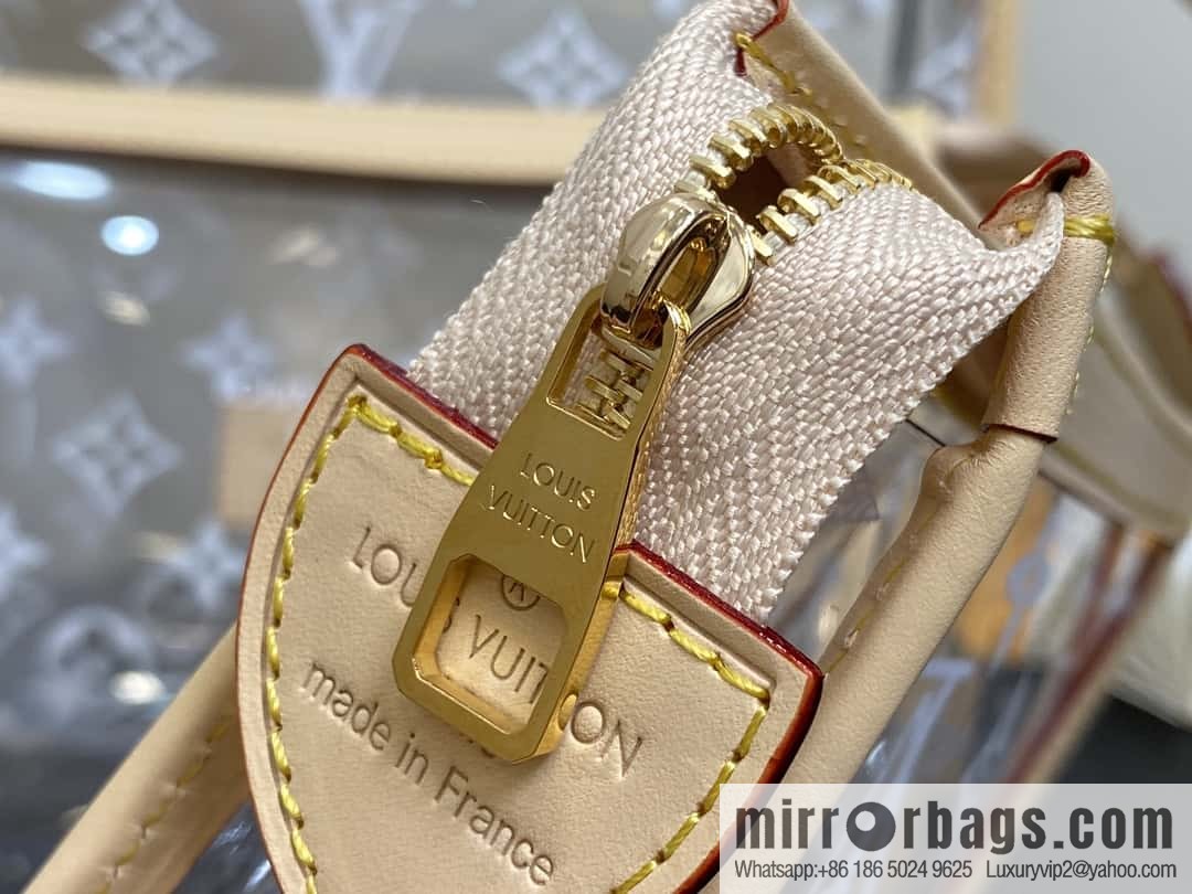 [Boutique‑grade] M11390 transparent, three-piece handbag clutch bag series Trio Poche Toilette handbag