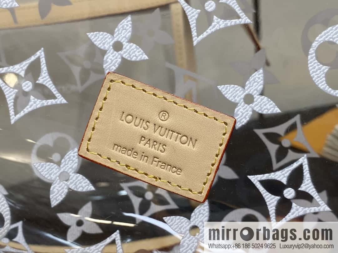 [Boutique‑grade] M11390 transparent, three-piece handbag clutch bag series Trio Poche Toilette handbag