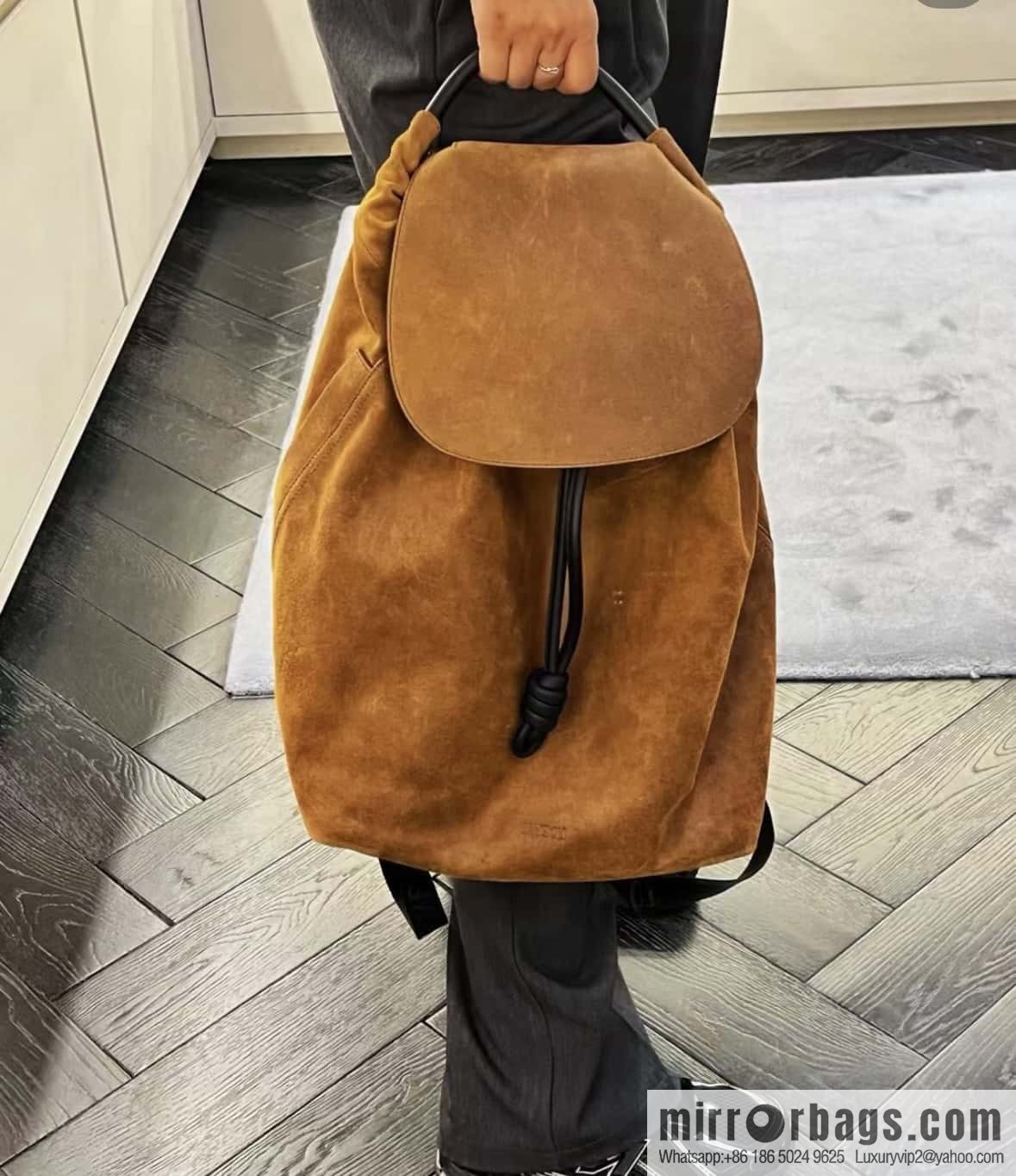 LOEWE Luo's new suede cotton backpack 🎒 0903