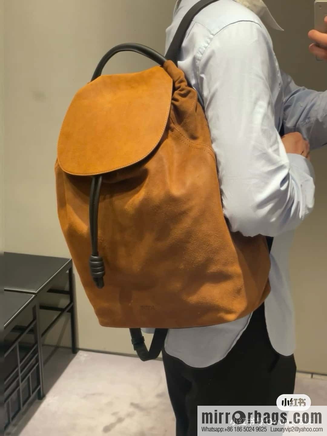 LOEWE Luo's new suede cotton backpack 🎒 0903