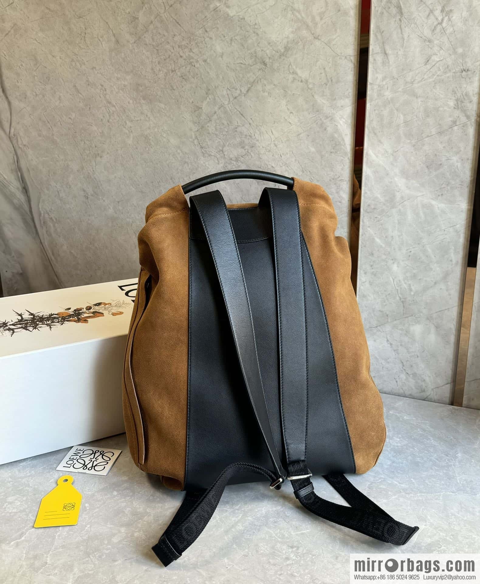 LOEWE Luo's new suede cotton backpack 🎒 0903