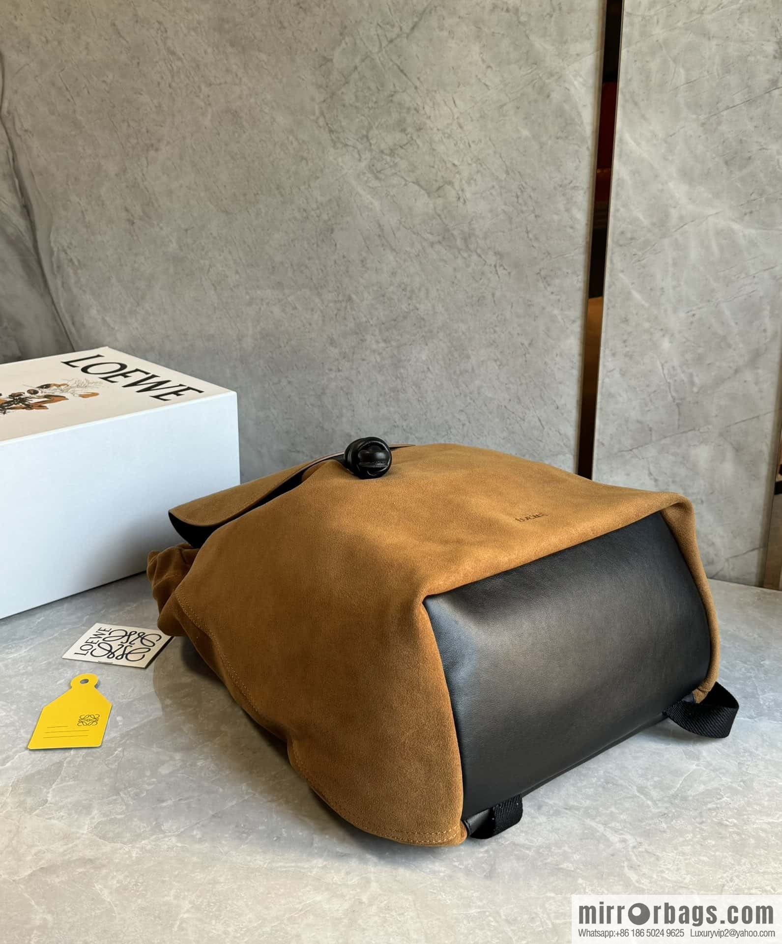 LOEWE Luo's new suede cotton backpack 🎒 0903