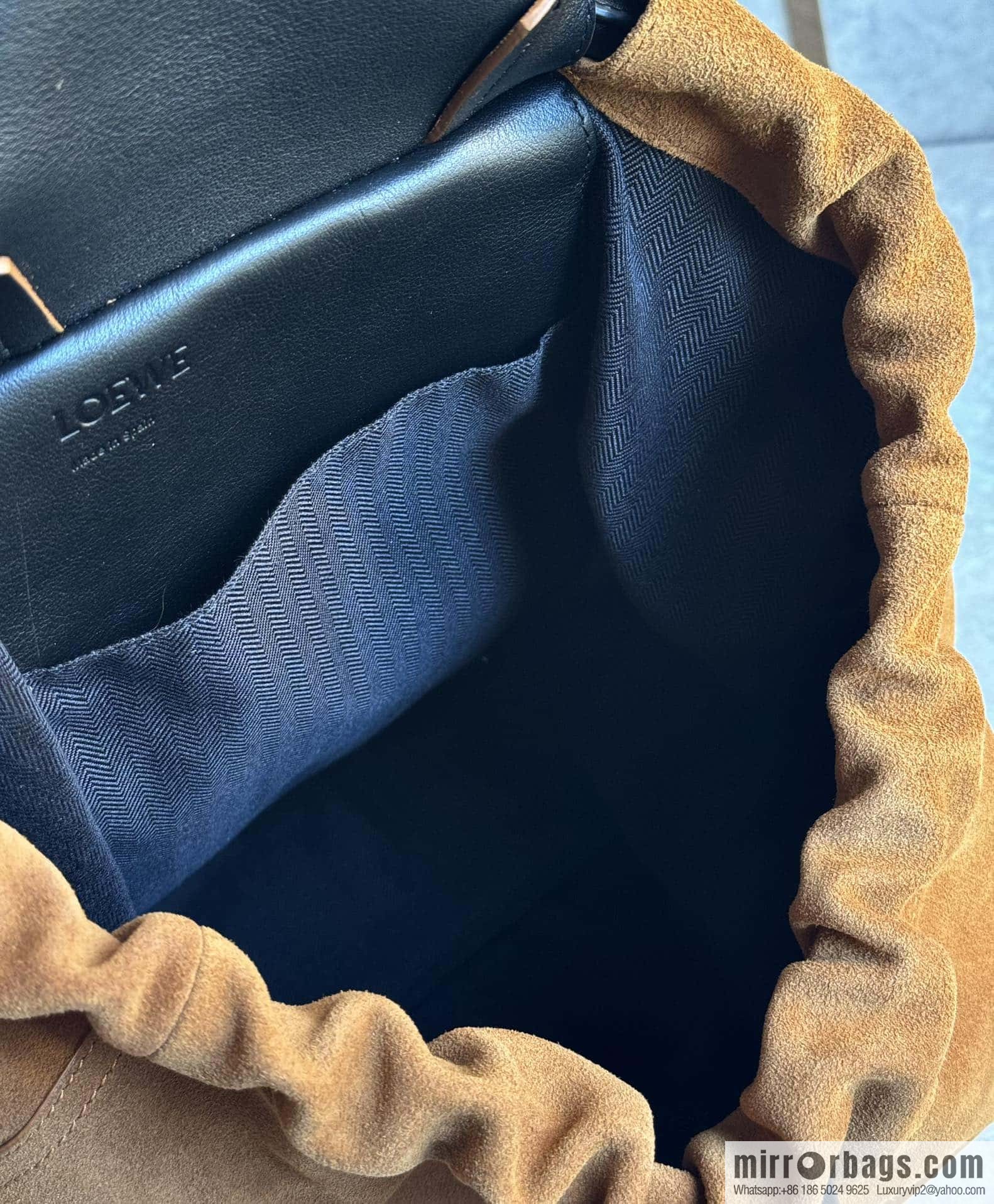 LOEWE Luo's new suede cotton backpack 🎒 0903