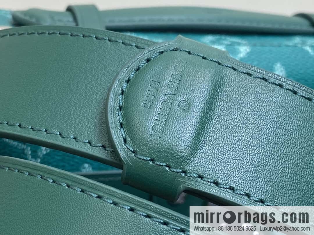[Boutique‑grade] M12686 green, men's bag box bag series, the new Soul Trunk handbag of the season, compact shoulder bag.