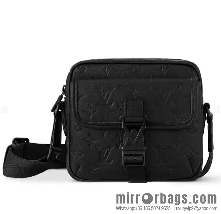 [Boutique‑grade] M12518 black flower, men's bag messenger bag series Getaway messenger bag