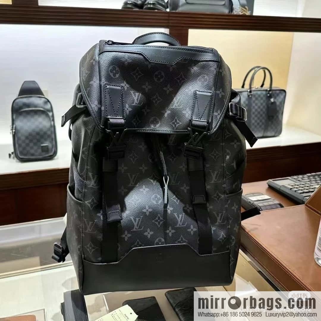[Boutique‑grade] M46792 black flower, backpack series GETAWAY backpack