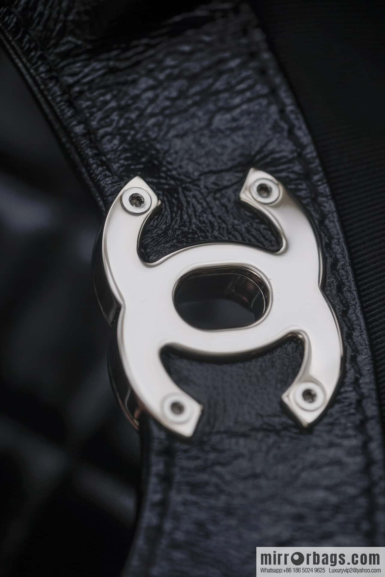 𝐂𝐡𝐚𝐧𝐞𝐥 24S 31bag horizontal medium, black ➿ genuine leather AS4854
